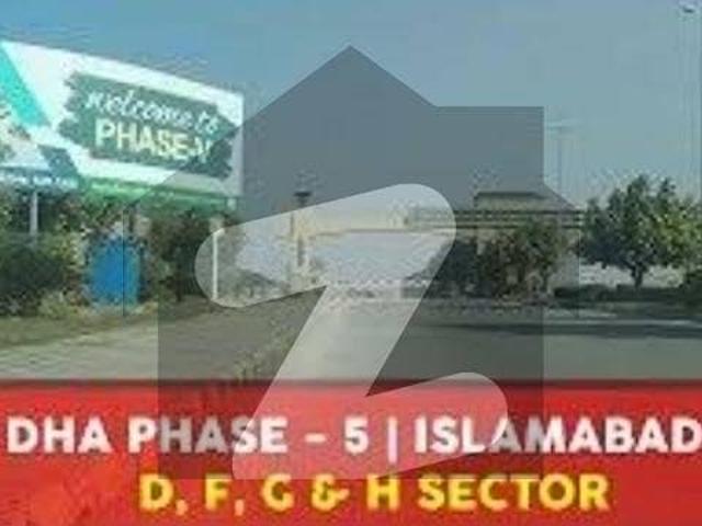 1 Kanal Beautiful Corner Plot For Sale In Sector F, DHA Phase 5 Islamabad