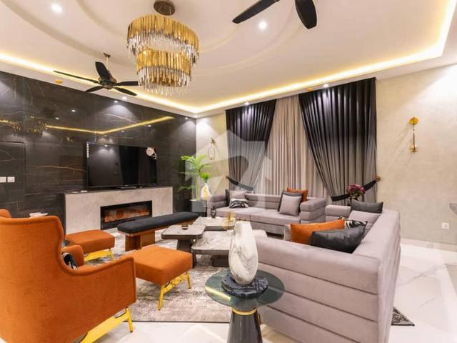 1 Kanal Brand New Outstanding Fully Furnished House Available for Rent in DHA Phase 7 Sector U Luxury Living with Premium Furnishing in Prime Location