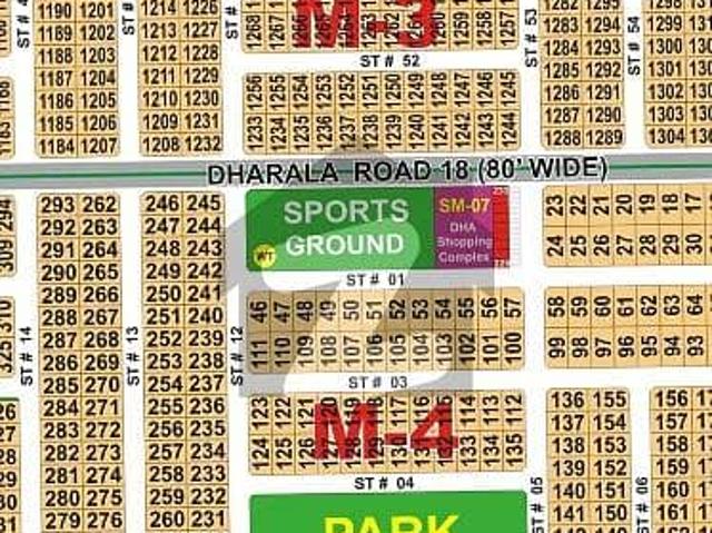 1 Kanal Corner Plot for Sale in Sector M, DHA Multan Prime Location