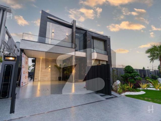 1 kanal house + 1 kanal lawn brand new fully furnished modern house for sale in dha phase 6