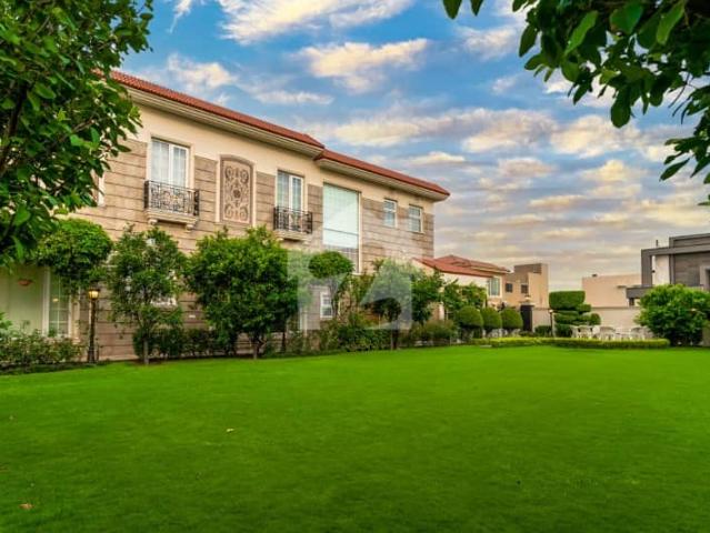 1 Kanal House 1 Kanal Lawn Eye Catching Bungalow With Basement Sami Furnished Available For Sale In DHA Phase 6