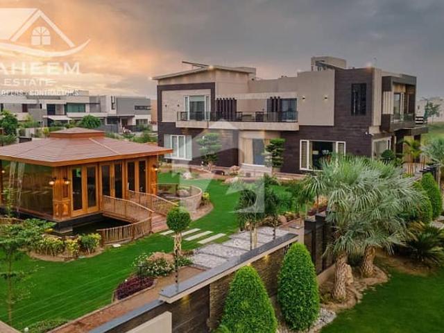 1 kanal lawn plus 1 kanal slightly used ultra modern furnished house with basement for sale in dha phase 5 near to wateen chowk