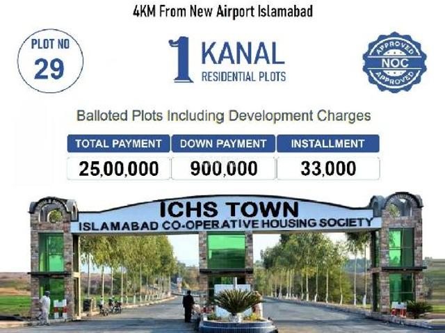 1 kanal plot for sale in islamabad 1 kanal plot in ichs town in Pakistan | Clasf real estate