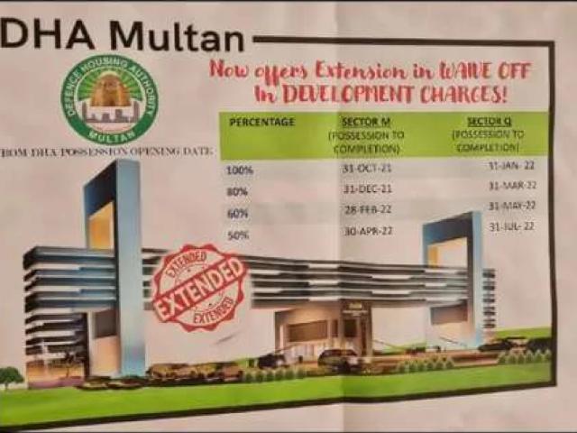 1 kanal plot for sale in sector H dha multan DHA Defence ID 48545