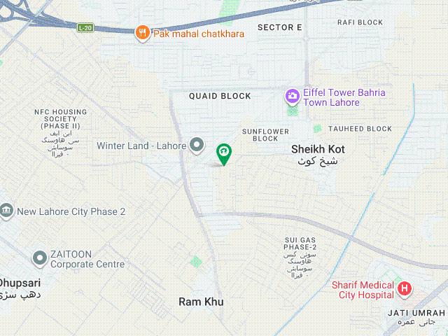 1 Kanal Possession Plot For Sale Ghazi Block, Sector F, Bahria Town Lahore | Prime Location