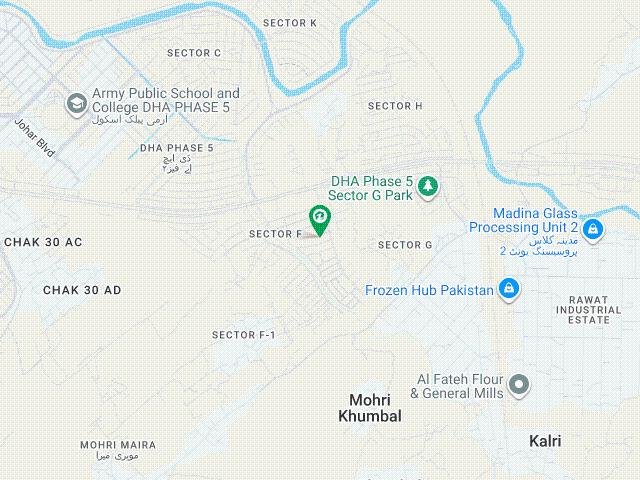 1 Kanal Residential Plot Ideally Situated In DHA Phase 5 Sector F Plot 6 Street 36