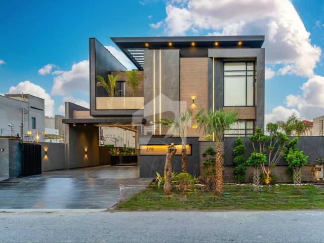 1 Kanal Top Quality Build Luxurious Beautiful Modern Design Villa Double Height Lounge Full Furnished With Basement For Sale In DHA Lahore Phase 6 Prime Location