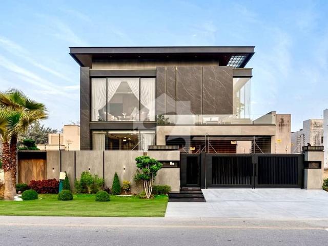 1 kanal ultra modern design full basement sami furnished with lift beautiful double height bungalow for sale in dha phase 6