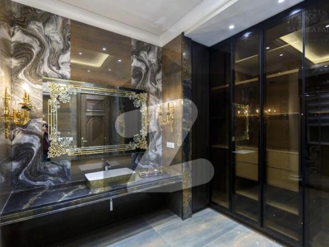 1 Kanal Victorian Desgin Villa Beasment For Sale In DHA Phase 7 Lahore Block R Green Metor Installed DHA Phase 7 Block R