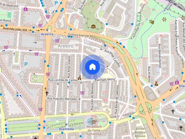 1 Quarto zona Alameda Estudantes