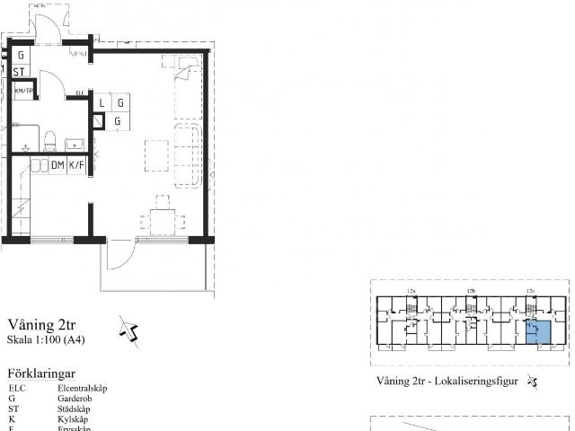 1 rum och kök 37 m² 4 514 kr