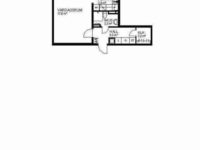 1 rum och kokvrå 35 m² 5 448 kr
