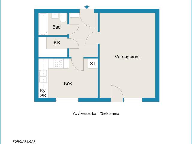 1 rums lägenhet i Tranås 42 m² 4 589 kr