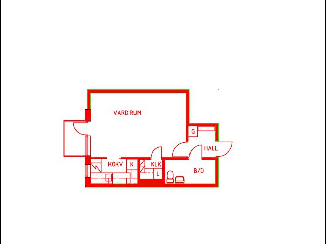 1 rums lägenhet i Uddevalla 31 m² 3 732 kr