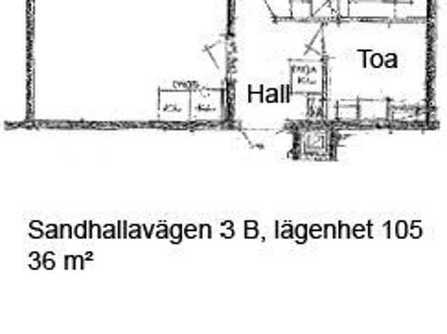 1 rums lägenhet i Umeå 36 m² 4 448 kr