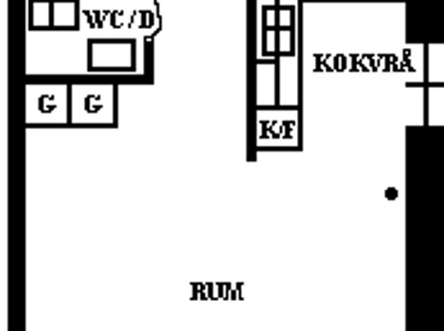 1 rums lägenhet i Umeå 43 m² 4 782 kr