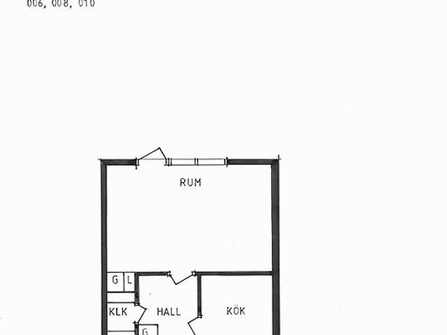 1 rums lägenhet i BERGHEM 44 m² 4 537 kr