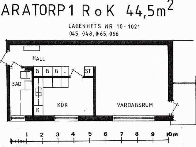 1 rums lägenhet i FRITSLA 44 m² 4 404 kr