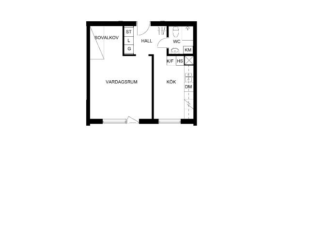 1 rums lägenhet i Höganäs 38 m² 6 079 kr