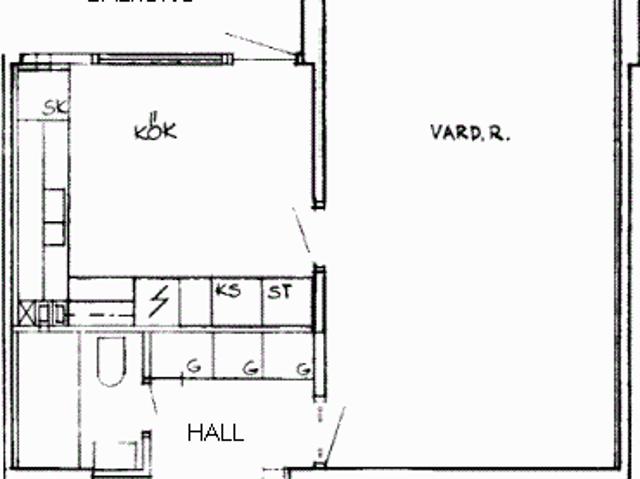 1 rums lägenhet i Järvsö 41 m² 4 185 kr