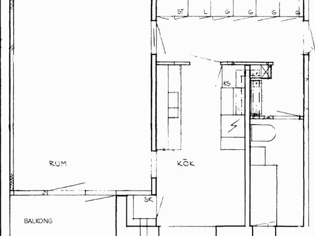 1 rums lägenhet i Järvsö 43 m² 4 432 kr