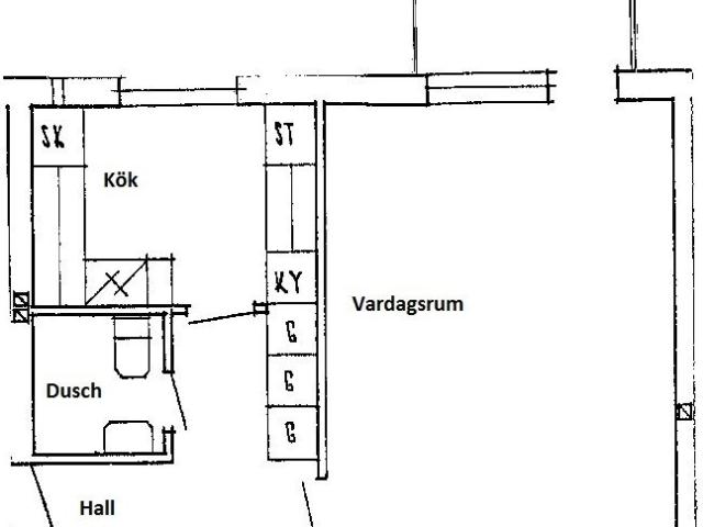 1 rums lägenhet i Knislinge 41 m² 4 421 kr