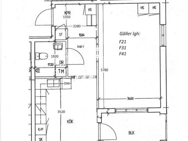 1 rums lägenhet i Linköping 42 m² 7 584 kr