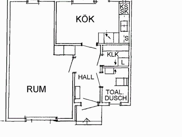1 rums lägenhet i Malå 42 m² 3 856 kr