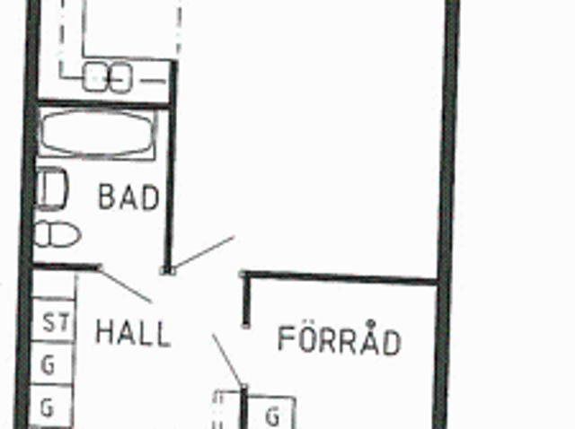 1 rums lägenhet i MJÖLBY 43 m² 4 698 kr