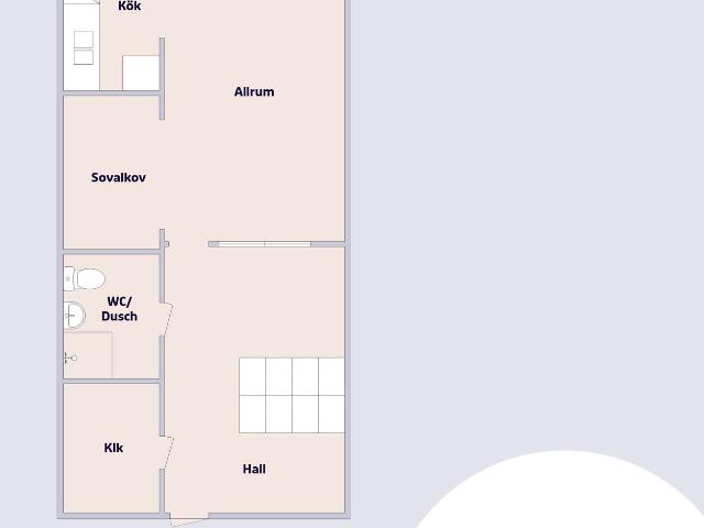 1 rums lägenhet i Östersund 48 m² 8 226 kr