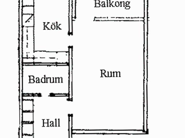 1 rums lägenhet i SALA 39 m² 4 213 kr