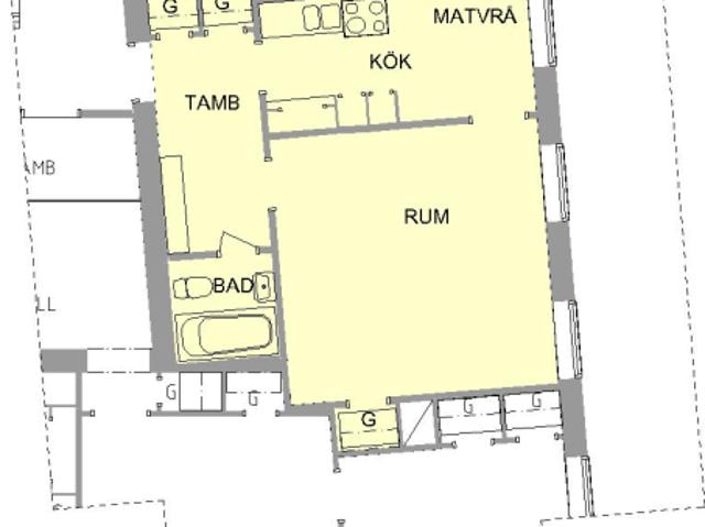1 rums lägenhet i Södertälje 45 m² 7 465 kr