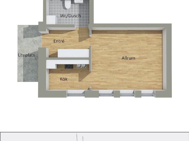 1 rums lägenhet i Strövelstorp 39 m² 5 913 kr