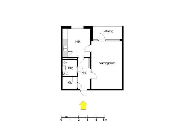 1 rums lägenhet i Svalöv 42 m² 4 889 kr