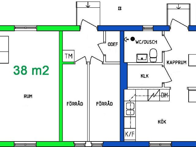 1 rums lägenhet i Sveg 38 m² 4 505 kr