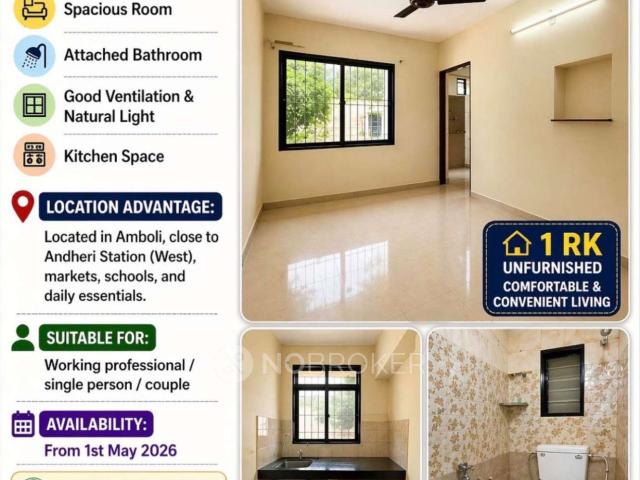 1 RK Flat In Vailankanni Apts for Rent In Andheri West