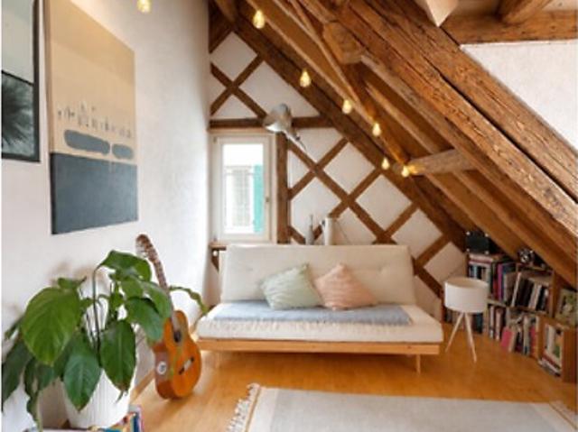 1½ room attic apartment in Schmerikon SG, furnished, temporary