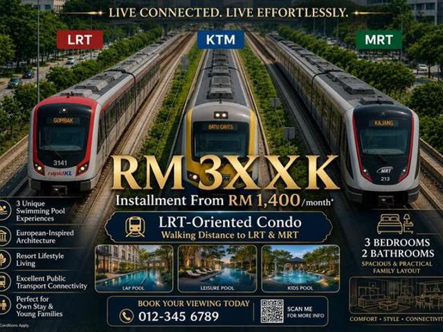 1 Stop to MIDVALLEY Dualkey 3R KL City TOD Condo Airbnb