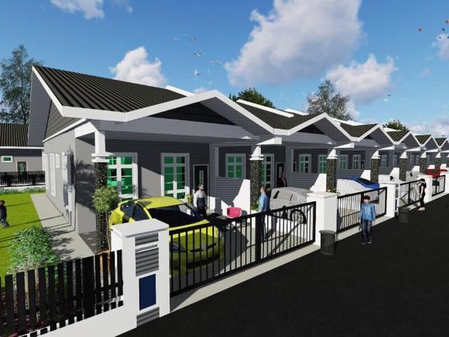 1 Storey Taman Petaling Indah Klang 1600 sqft Freehold