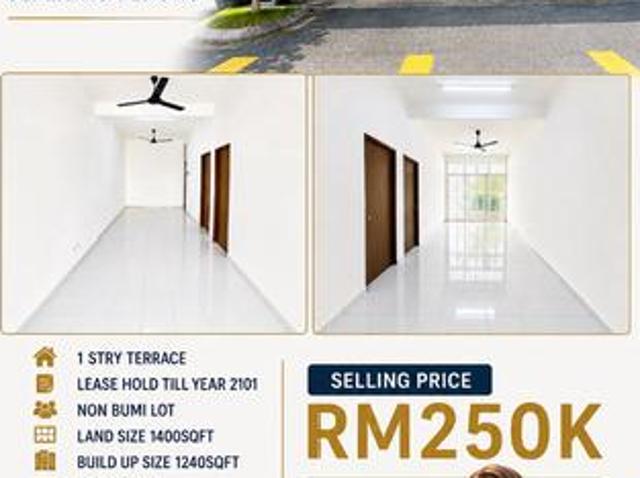 1 Storey Terrace For Sale Taman University Bistari Bedong