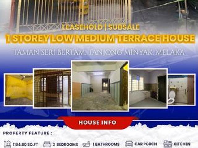 1 Storey Low Medium Terrace House For Sale