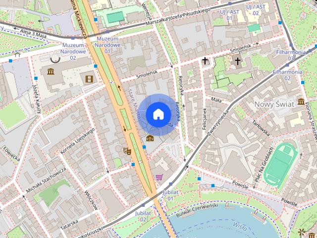 1 sypialniany apartament w centrum miasta