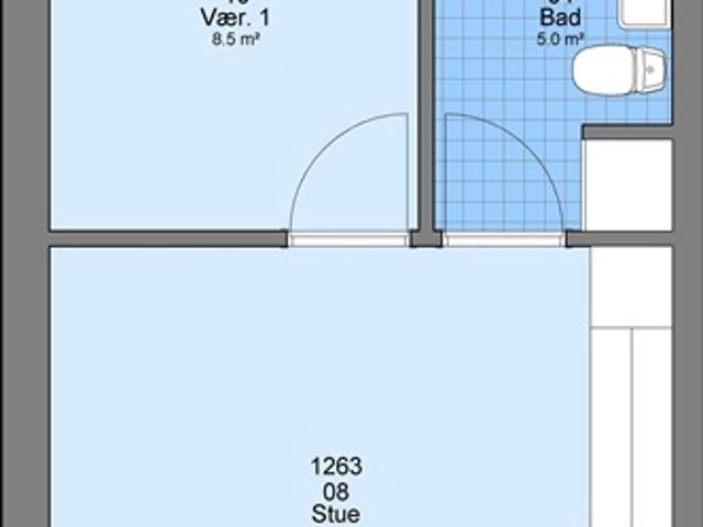 1 værelse på 37 m2, Silkeborg, Aarhus