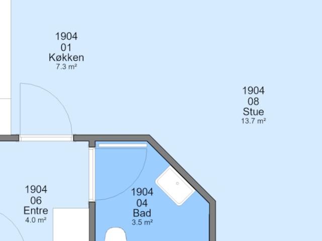 1 værelses familiebolig Jernbanegade, 6330 Padborg