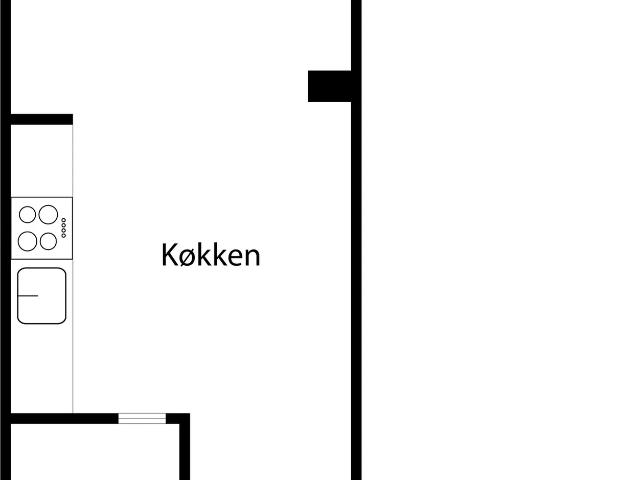 1 værelses lejlighed i Aarhus Midtby