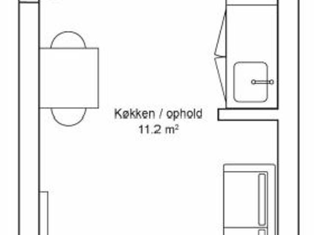 1 værelses lejlighed i Risskov