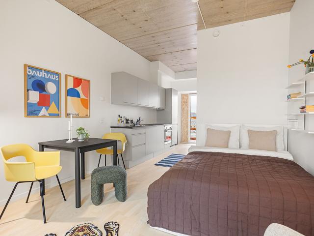1 værelses lejlighed på 45 m²