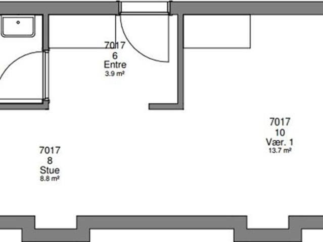 1 værelses lejlighed på 49 m2, Broager, Sønderjylland