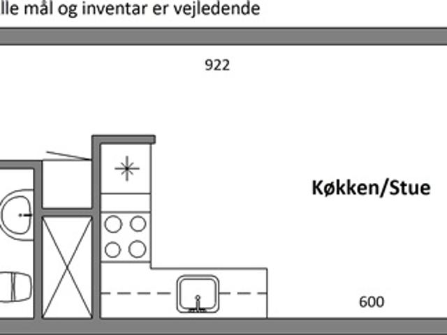 1 værelses lejlighed på 43 m2, Odder, Aarhus
