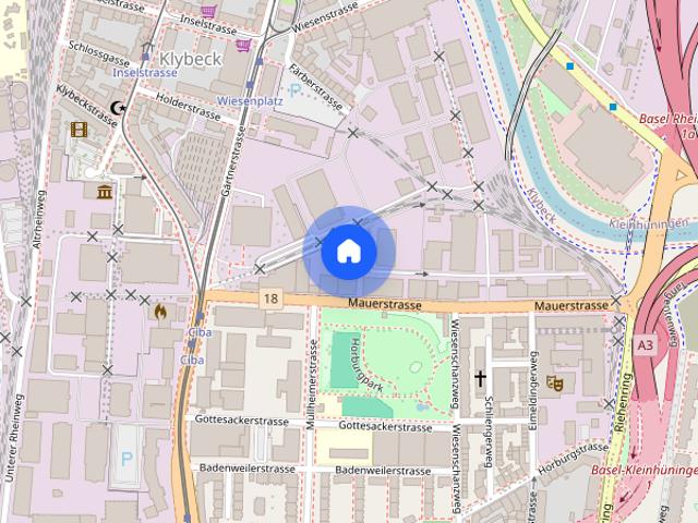 1 Zimmer, 12 m², 2. Stock